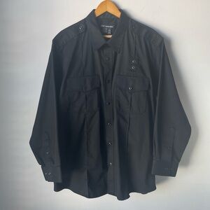 5.11 Tactical Black PDU Twill Class B Long Sleeve Button Up Tactical Shirt XL